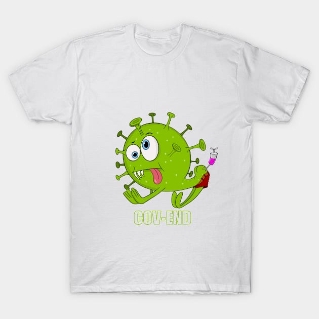 Corona Virus T-Shirt by artmellows